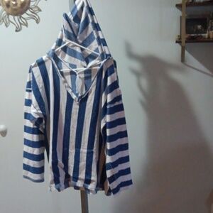 Blue&white Striped, Lightweight, Size Large